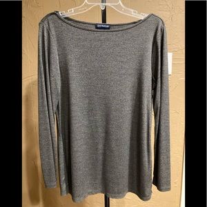 Ann Taylor Long Sleeve Gray Tunic Top Size S/M